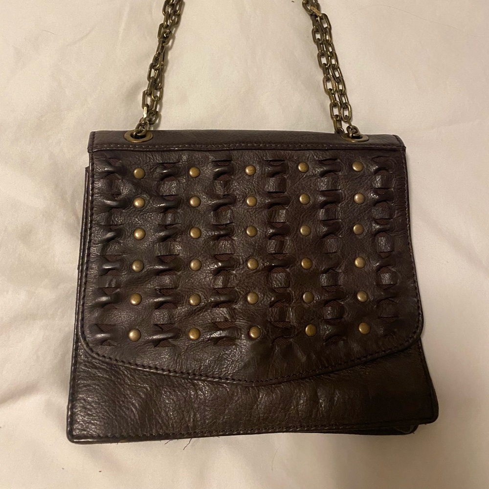 Frye cross body brown leather